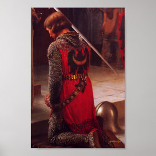 L'Accolade, 1901 Edmund Blair Leighton Jean-Marie  Poster