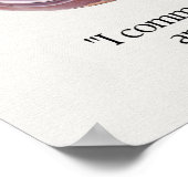 Lace Agate Gem Crystal Meaning Card Poster (Ecke)