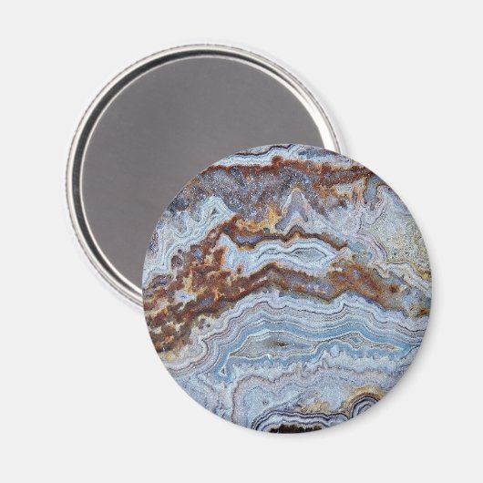Lace Agate Rock Muster Magnet (Vorderseite/Rückseite)