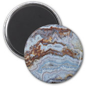 Lace Agate Rock Muster Magnet (Vorne)