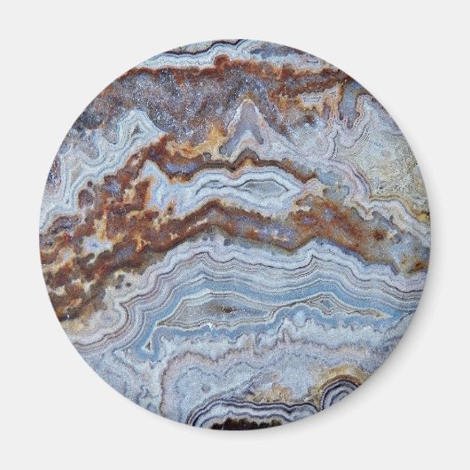 Lace Agate Rock Muster Magnet (Vorne)