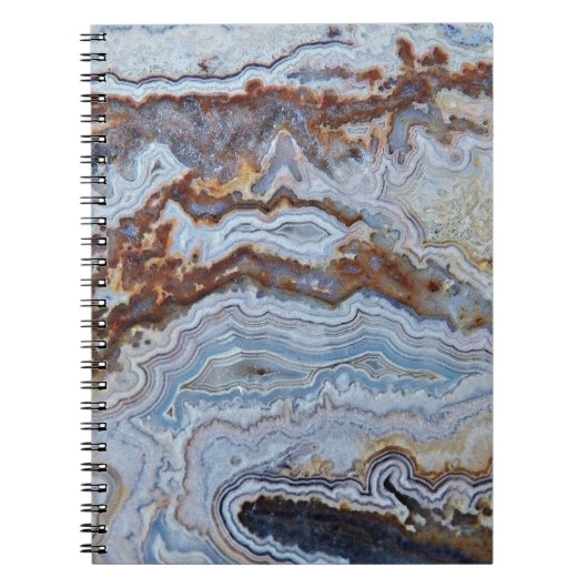 Lace Agate Rock Muster Notizblock (Vorderseite)
