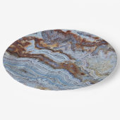 Lace Agate Rock Muster Pappteller (Schrägansicht)