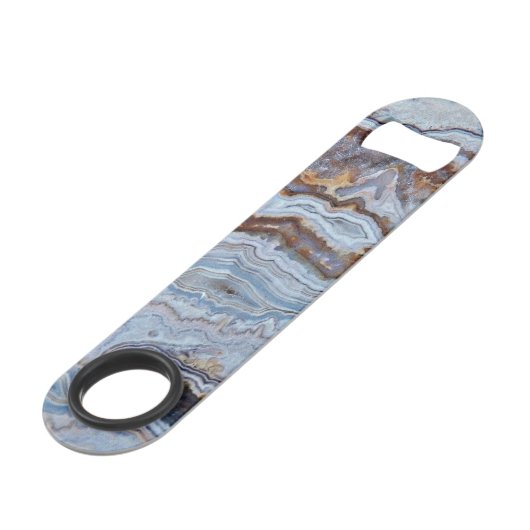 Lace Agate Rock Muster Speedflaschenöffner (Vorderseite Schrägansicht)
