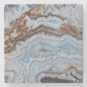 Lace Agate Rock Muster Steinuntersetzer (Vorderseite)