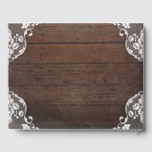 Lace and Mason Jar Rustic Country Wedding Gästebuch (Rückseite)