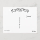 lace and posies victorian lady postkarte (Rückseite)