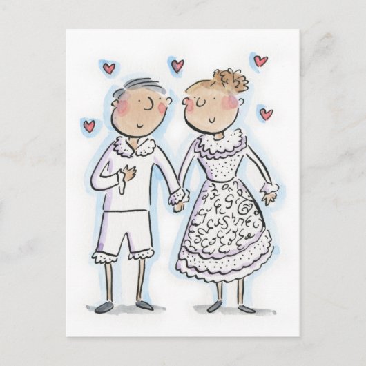 Lace Anniversary Postkarte (Vorderseite)