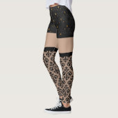 Lace Black and Gold sexy Leggings (Links)