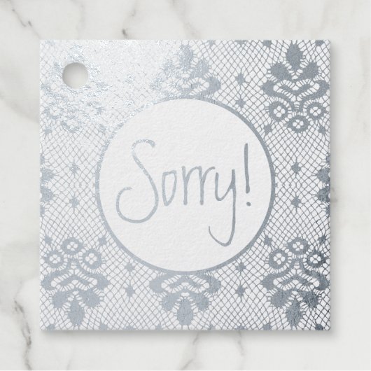 Lace Border Geschenkanhänger (Vorderseite)