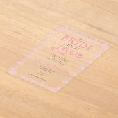 Lace Bridal Shower Romantic The Bride Wears Lace Acryleinladungen (Ablage )