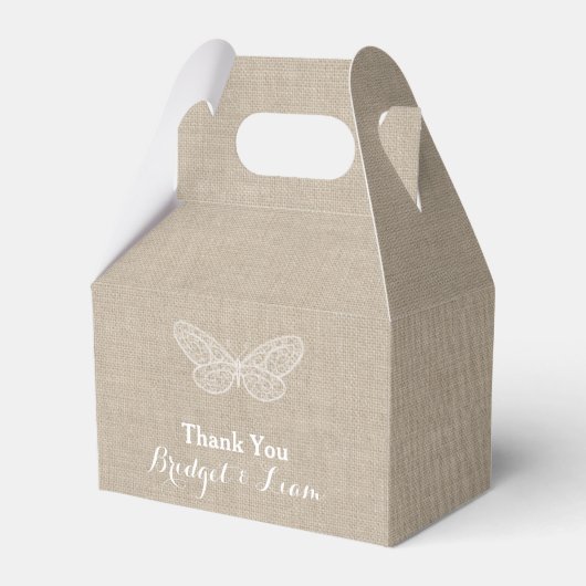 Lace Butterflies Favor Box Geschenkschachtel (Vorderseite)