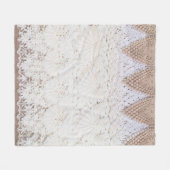 Lace cloth background and texture fleecedecke (Vorderseite (Horizontal))