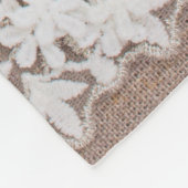 Lace cloth background and texture fleecedecke (Ecke)