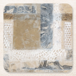 Lace Collage II Rechteckiger Pappuntersetzer