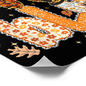 Lace Coquette Erntedank Gobble Preppy Turkey Fa Poster (Ecke)