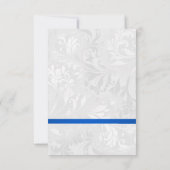 Lace & Damask Geburtstag Einladung (Rückseite)