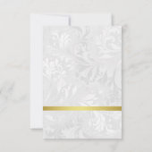 Lace & Damask Geburtstag Einladung (Rückseite)