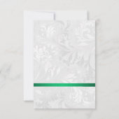 Lace & Damask Geburtstag Einladung (Rückseite)