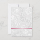 Lace & Damask Geburtstag Einladung (Rückseite)
