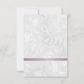 Lace & Damask Geburtstag Einladung (Rückseite)