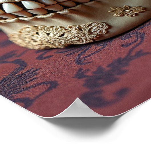 Lace & Decay – A Victorian Gothic Skull Poster (Ecke)