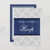 Lace & Denim Country Western Hochzeit RSVP Cards (Vorne/Hinten)