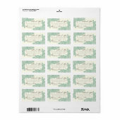 Lace Design Vielen Dank Adressaufkleber (Vorne)