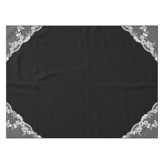 Lace Ecke Tischdecke (Vorderseite (Horizontal))
