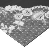 Lace Ecke Tischdecke (Schrägansicht)