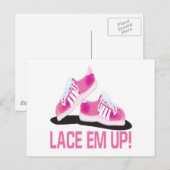 Lace Em Up Postkarte (Vorne/Hinten)