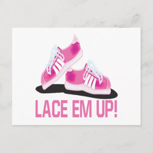 Lace Em Up Postkarte