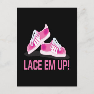 Lace Em Up Postkarte