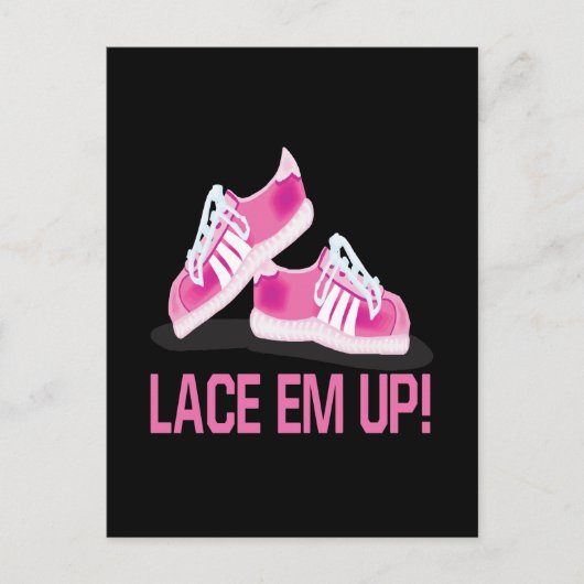 Lace Em Up Postkarte (Vorderseite)