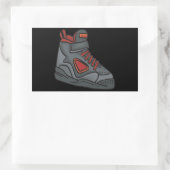 Lace Em Up Rechteckiger Aufkleber (Tasche)