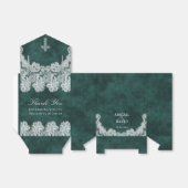 Lace Emerald Green Velvet Religious Wedding Zent Geschenkschachtel (Ungefaltet)