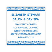 Lace Filigree Salon Business Self-Inking Briefmark Permastempel (Design)