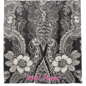 Lace Floral Harmony Duschvorhang (Vorderseite)
