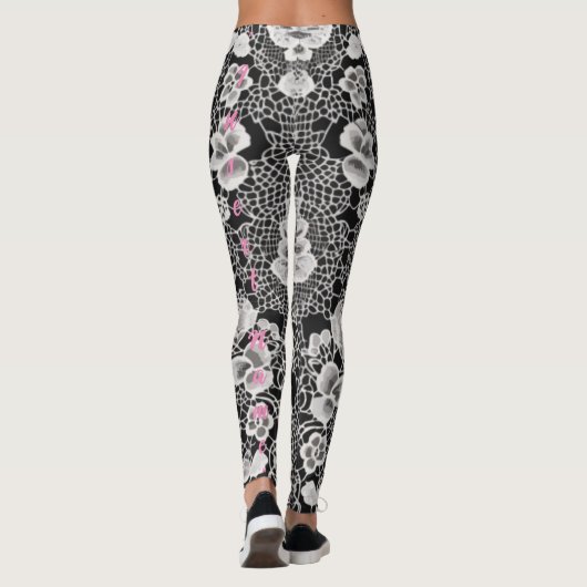 Lace Floral Harmony Leggings (Rückseite)