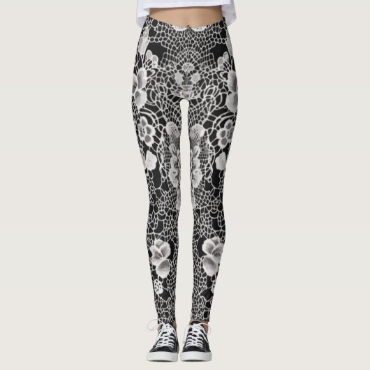 Lace Floral Harmony Leggings (Vorderseite)