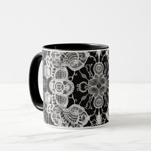 Lace Floral Harmony Tasse (Vorderseite Links)