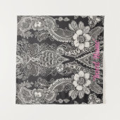 Lace Floral Harmony Wandteppich (Vorderseite)