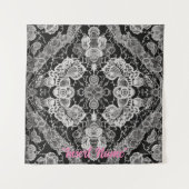 Lace Floral Harmony Wandteppich (Vorderseite (Horizontal))