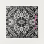 Lace Floral Harmony Wandteppich (Vorderseite)