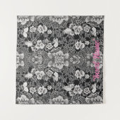Lace Floral Harmony Wandteppich (Vorderseite)