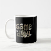 Lace Football Coquette Bow Camouflage Checkered Ga Kaffeetasse (Links)