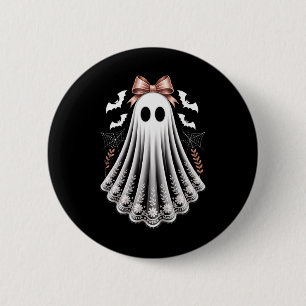 Lace Ghost Coquette Bow Frauen Mädchen Halloween K Button