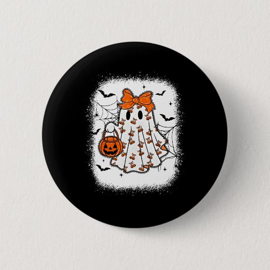 Lace Ghost Coquette Bow Pumpkin Cherry Girly Niedl Button (Vorderseite)