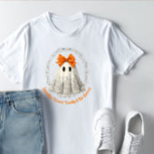 Lace Ghost with Bow in Wreath and Stars Baby T-shirt