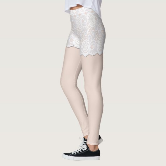 Lace Girdle Look Spandex Leggings (Links)